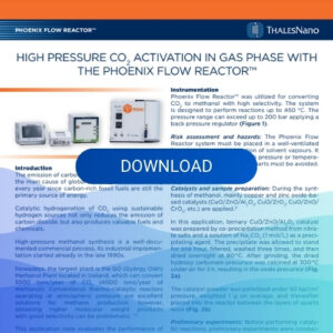 High Pressure CO2 activation in gas phase with the Phoenix™
