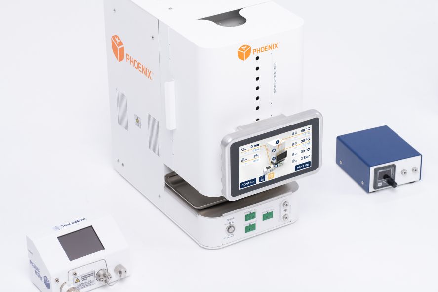 Chemical synthesis at high temperatures and high pressures